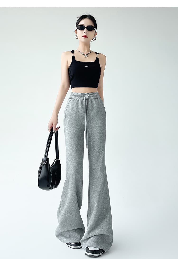 フレアパンツ リラックスフレアスウェットパンツ