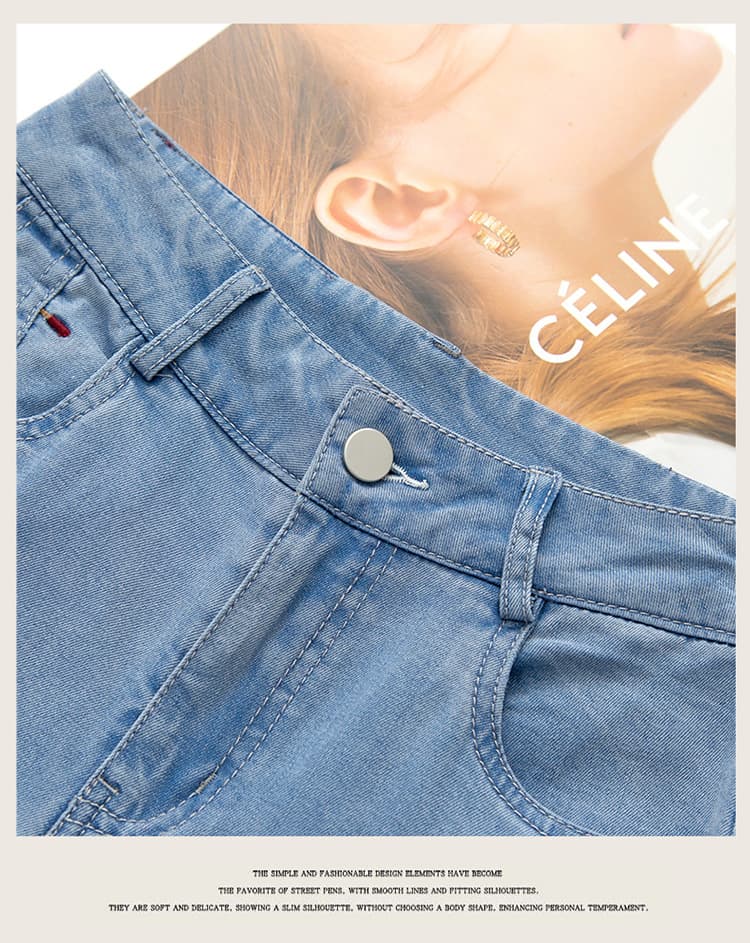 フレアパンツ 美脚効果ハイウエストフレアデニム