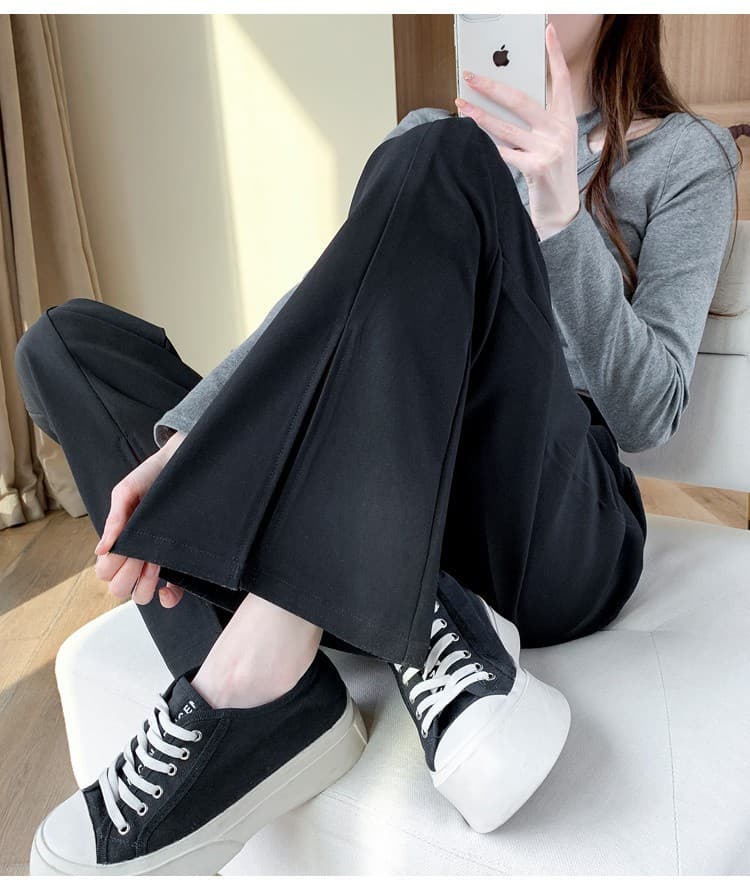 フレアパンツ すっきり美脚フレアパンツ