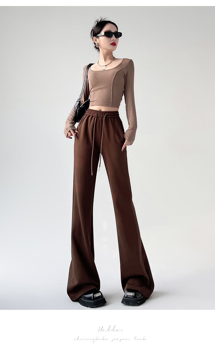 フレアパンツ リラックスフレアスウェットパンツ