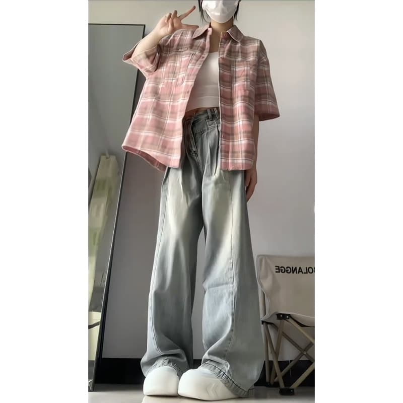 フレアパンツ すっきりシルエットフレアデニム