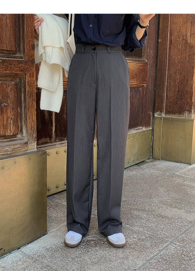 フレアパンツ 洗練フレアスラックス