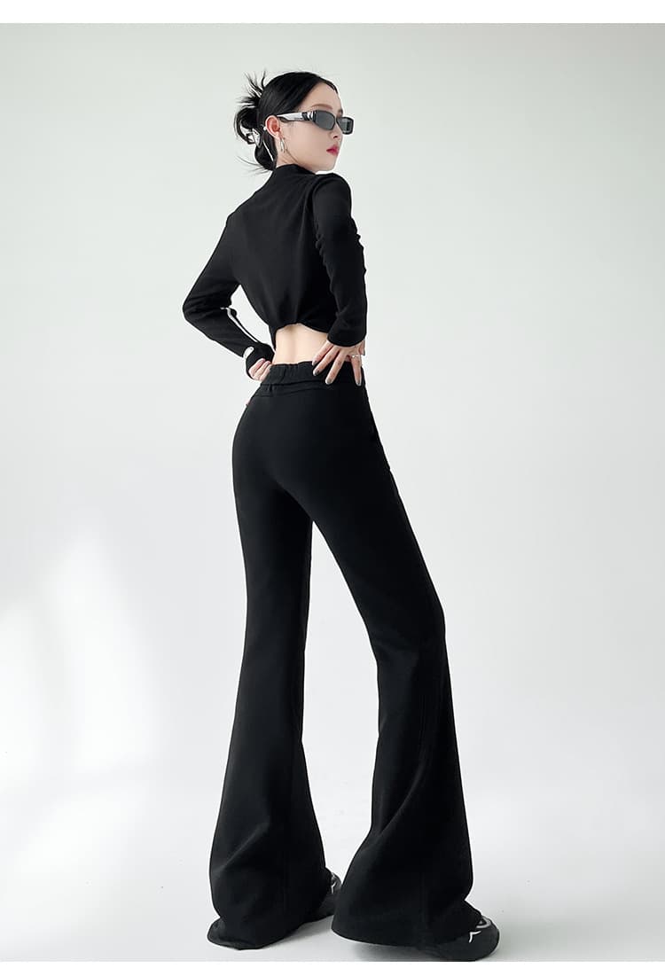 フレアパンツ リラックスフレアスウェットパンツ