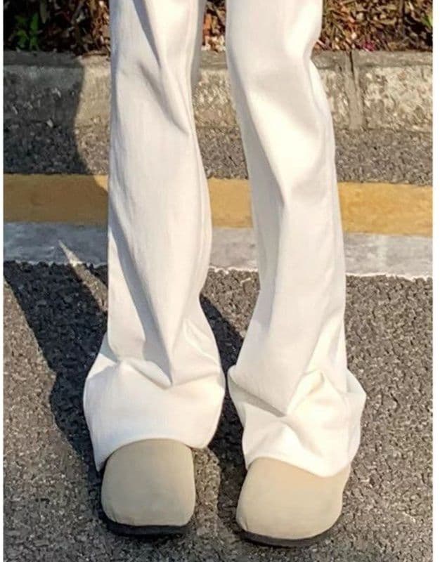 フレアパンツ すっきり美脚デニムフレアパンツ