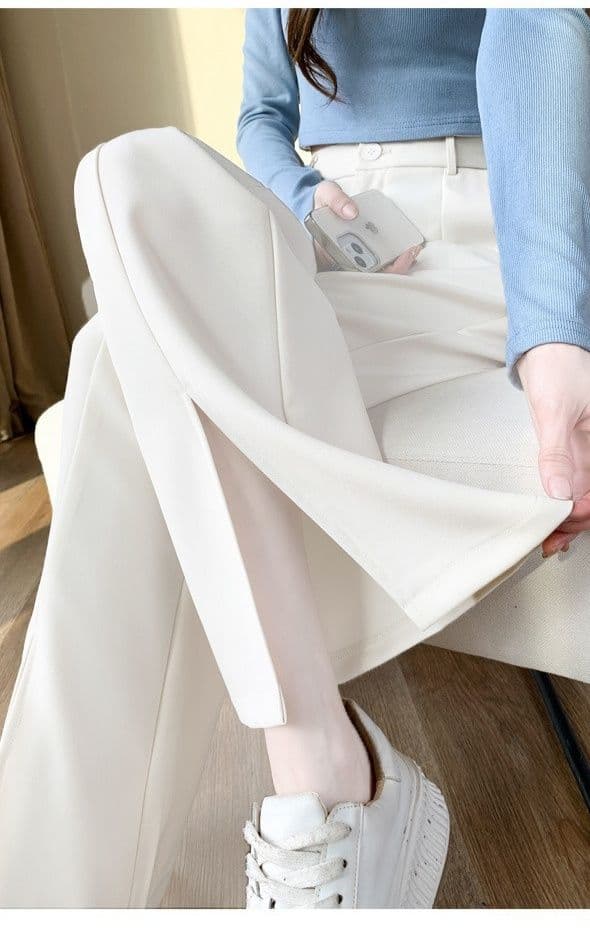 フレアパンツ すっきり美脚フレアパンツ