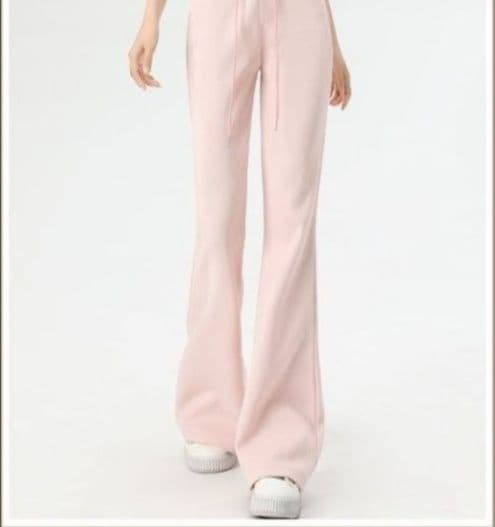 フレアパンツ 高腰ゆったりフレアパンツ