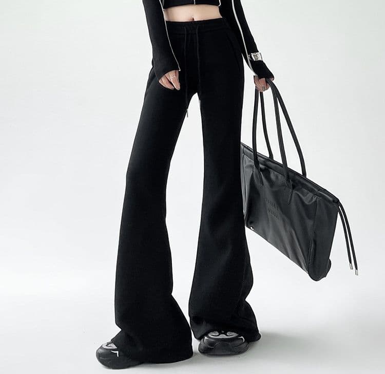 フレアパンツ リラックスフレアスウェットパンツ