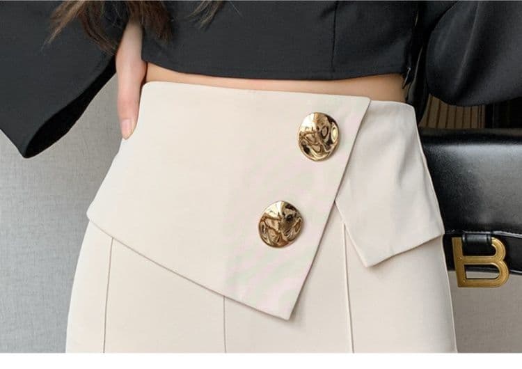 フレアパンツ 美麗シルエット フレアスラックス