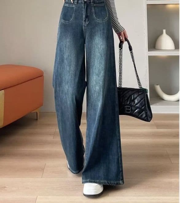 フレアパンツ ハイウエスト極上フレアデニム