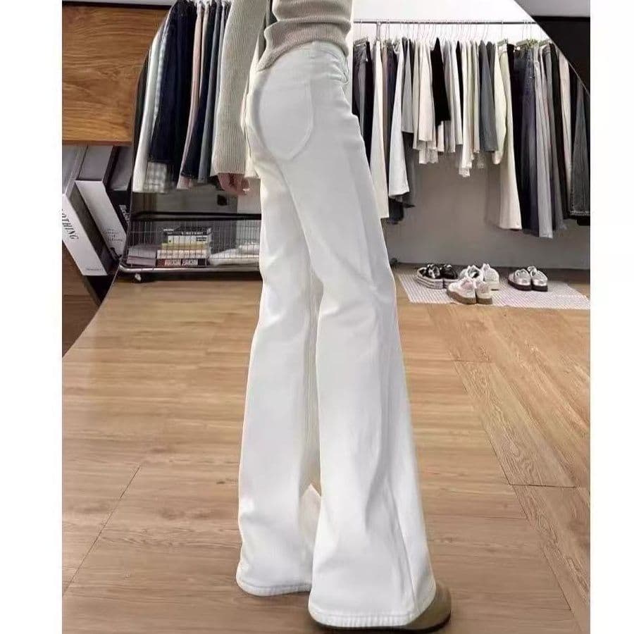 フレアパンツ 究極の美脚フレアデニム