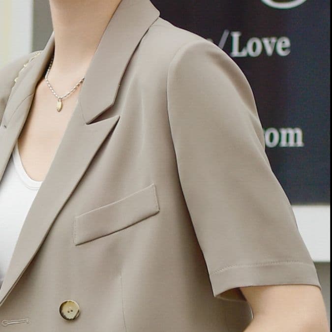 フレアパンツ 涼やかショート丈フレアパンツスーツ