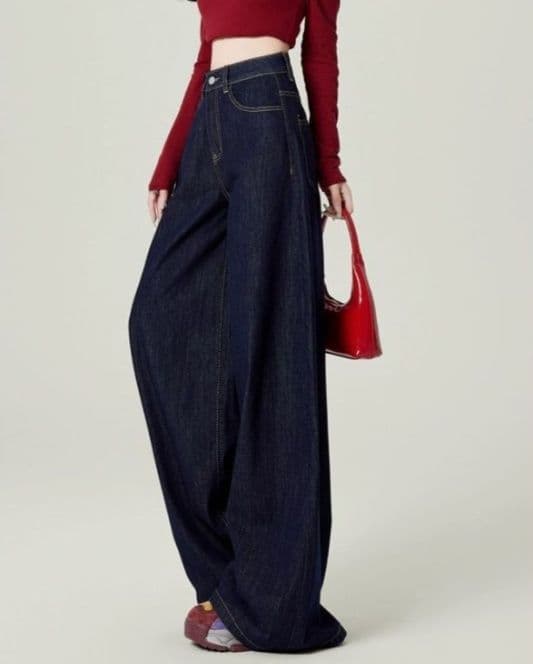 フレアパンツ 極上ワイドシルエットフレアデニム