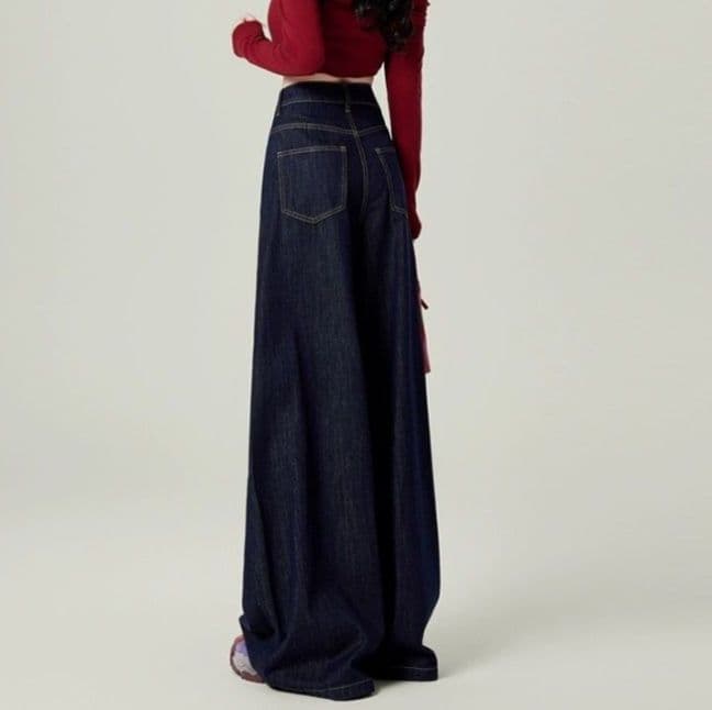 フレアパンツ 極上ワイドシルエットフレアデニム