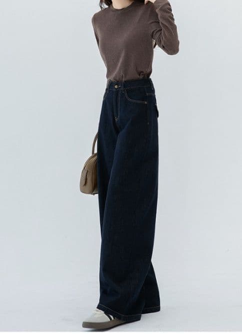 フレアパンツ 優雅な揺れ感 ワイドフレアデニム