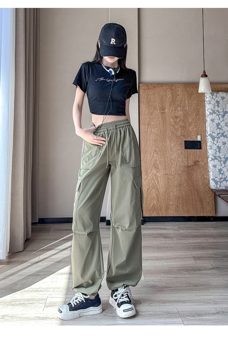 フレアパンツ カーゴポケット付きフレアスウェット