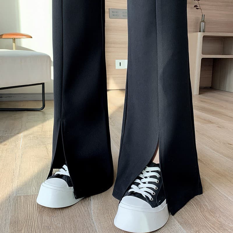 フレアパンツ すっきり美脚フレアパンツ