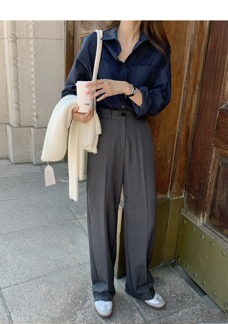 フレアパンツ 洗練フレアスラックス