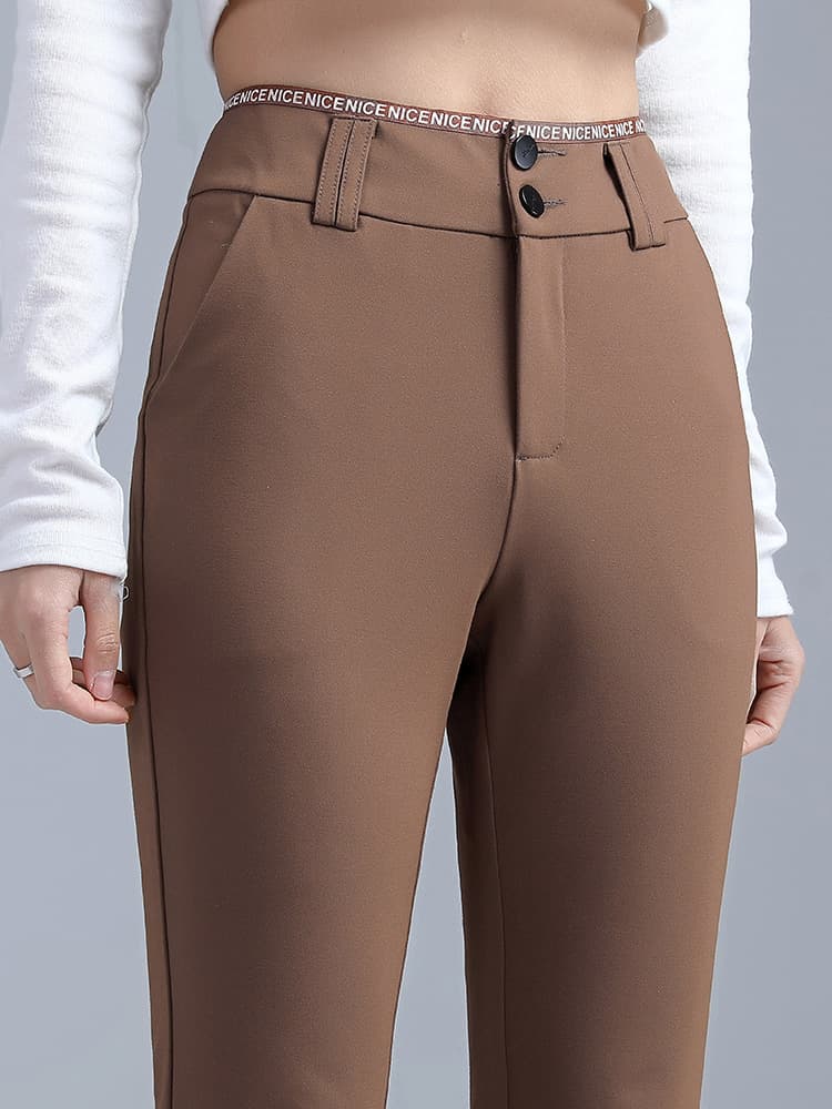 フレアパンツ 上質フレアシルエット スラックス