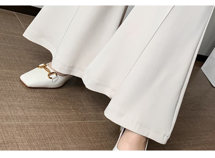 フレアパンツ 美麗シルエット フレアスラックス