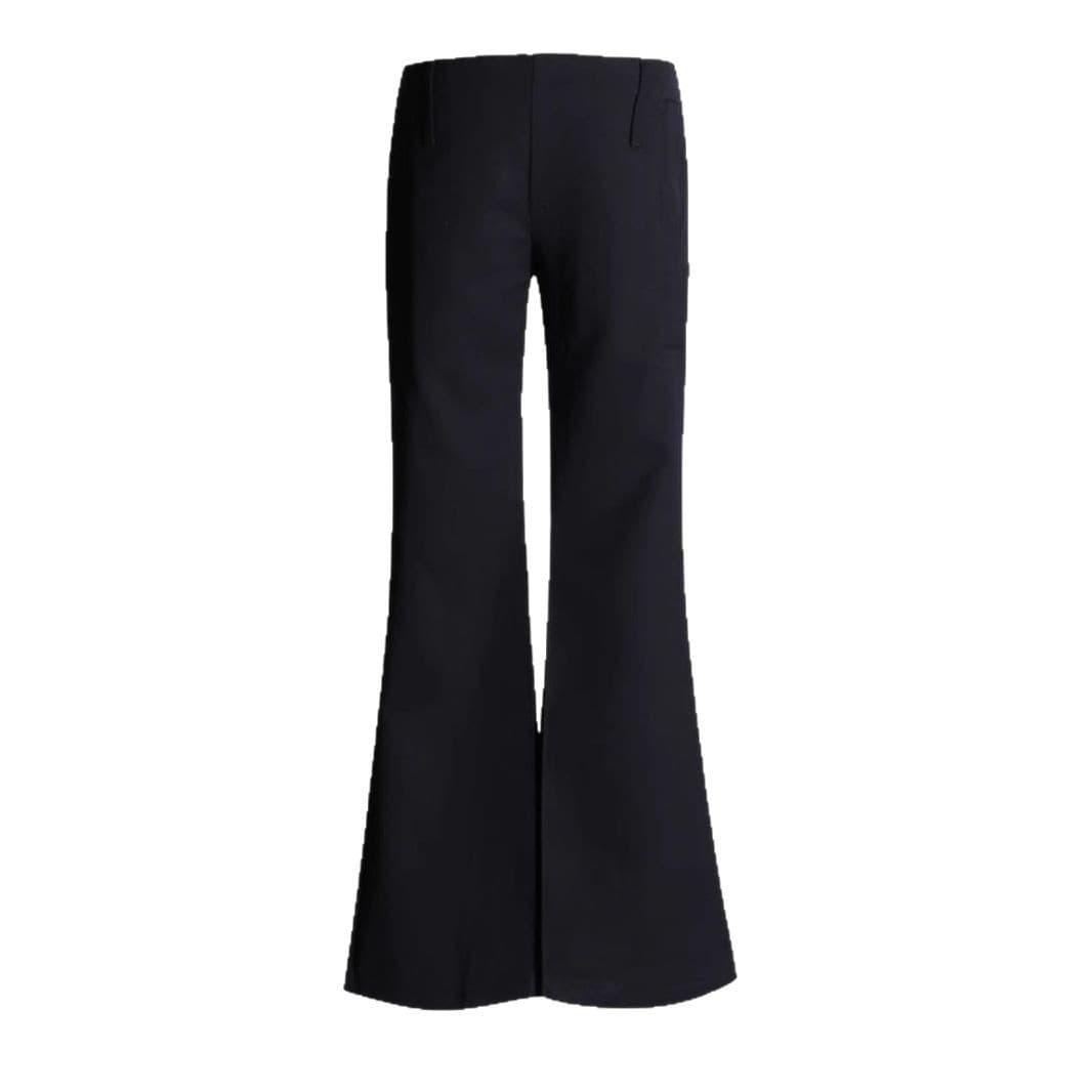 フレアパンツ 優雅な裾広がりフォーマルパンツ