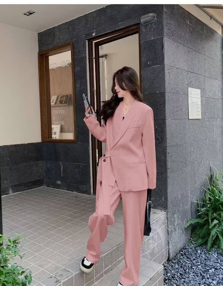 フレアパンツ ゆったりシルエット フレアパンツスーツ