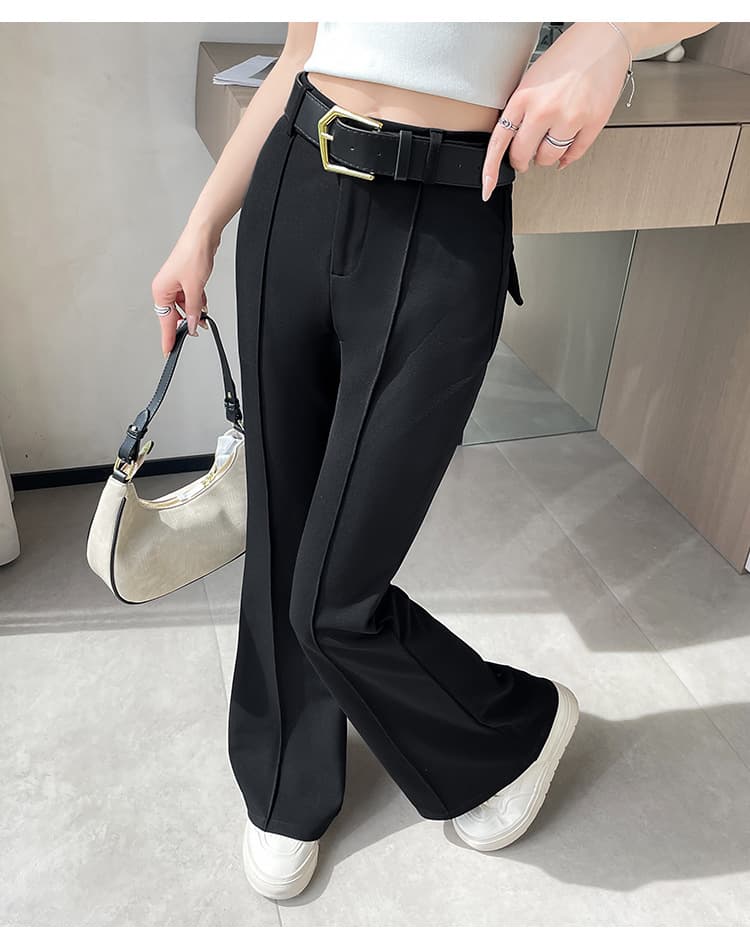 フレアパンツ 美脚効果 優雅フレアスラックス