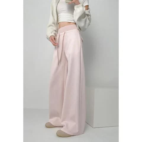 フレアパンツ ゆったり裾広がりあったかパンツ