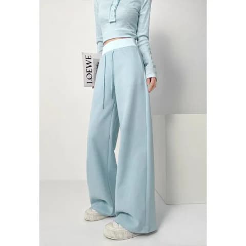 フレアパンツ ゆったり裾広がりあったかパンツ