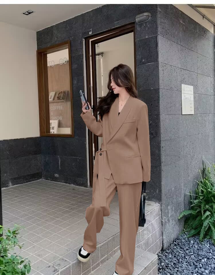 フレアパンツ ゆったりシルエット フレアパンツスーツ