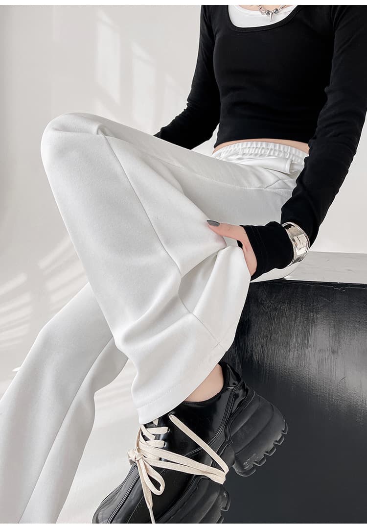 フレアパンツ リラックスフレアスウェットパンツ