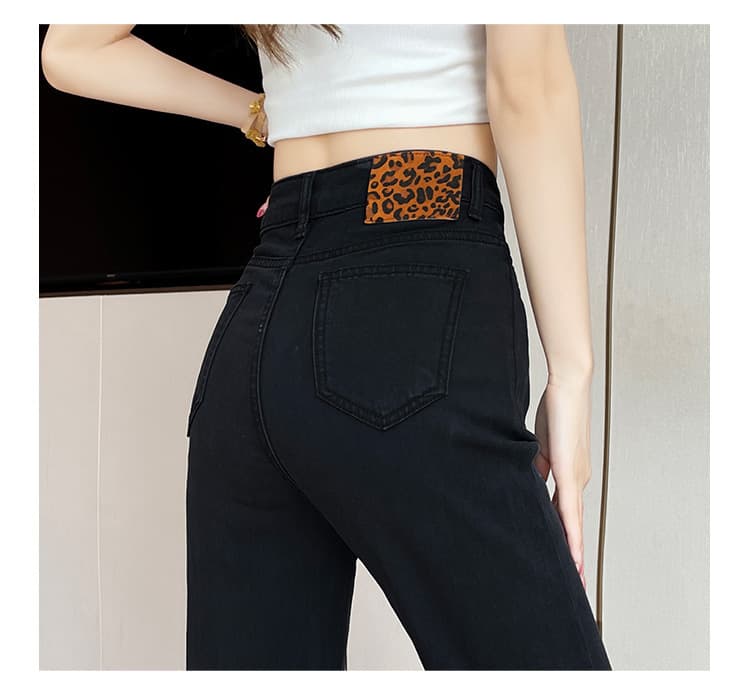 フレアパンツ 美脚演出ベルボトムデニム