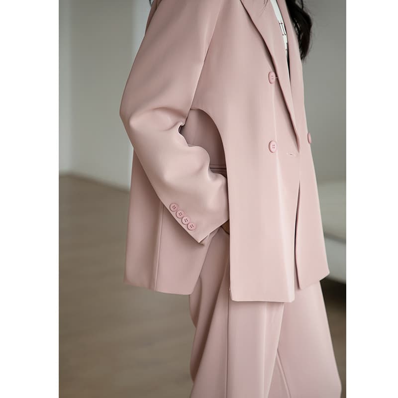 フレアパンツ ゆったりシルエットフレアパンツスーツ