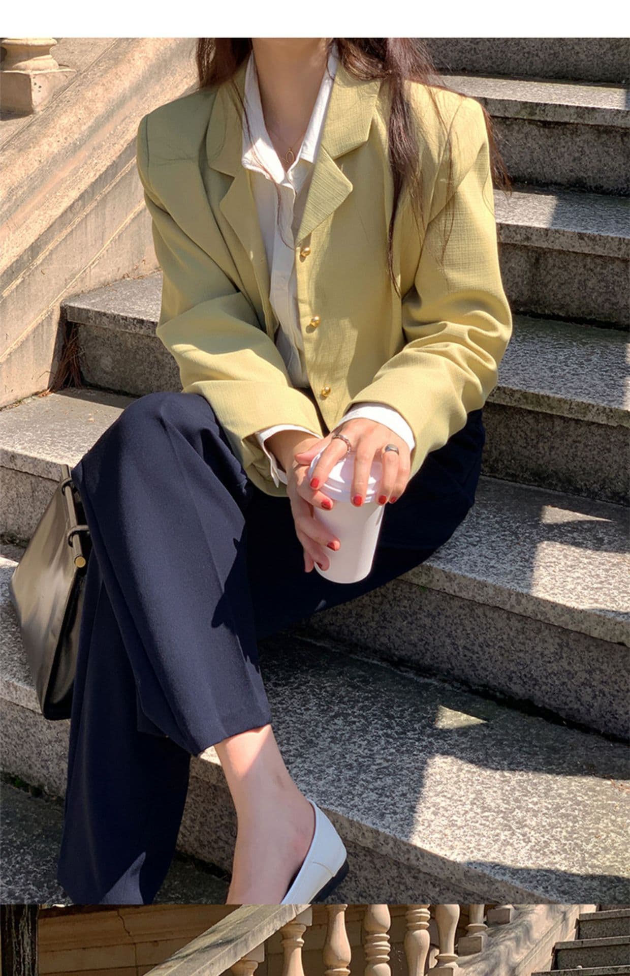 フレアパンツ 洗練フレアスラックス