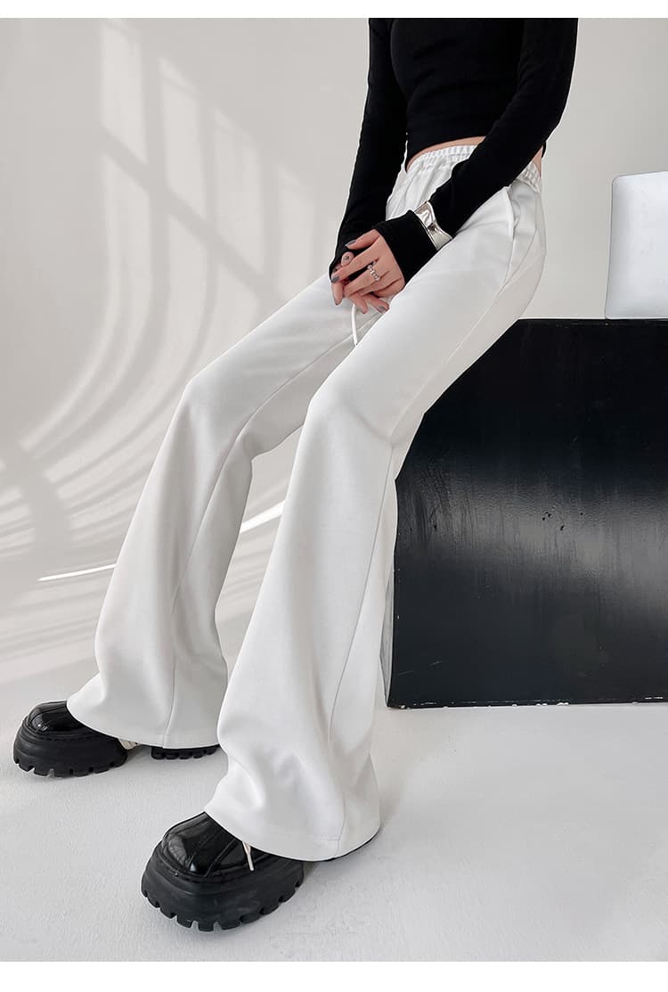 フレアパンツ リラックスフレアスウェットパンツ