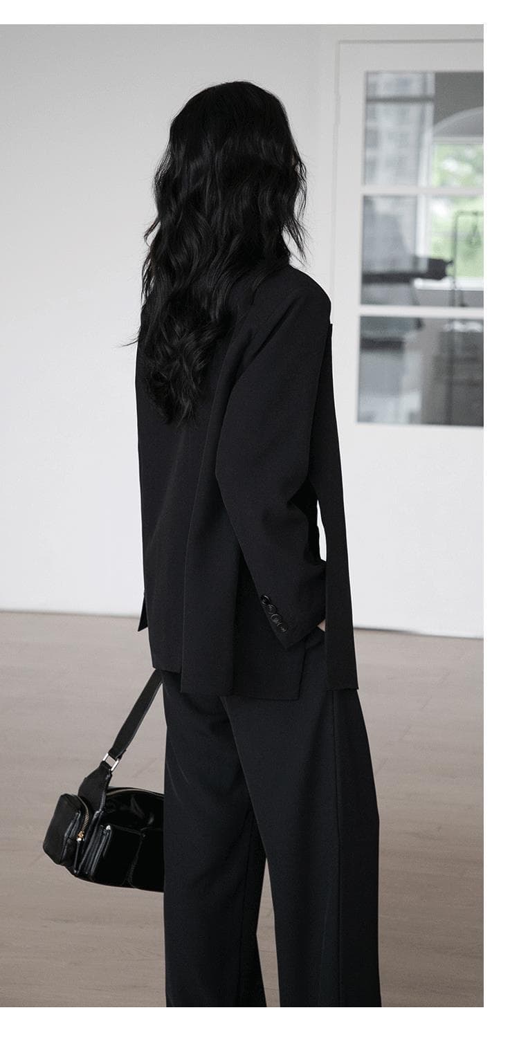 フレアパンツ ゆったりシルエットフレアパンツスーツ