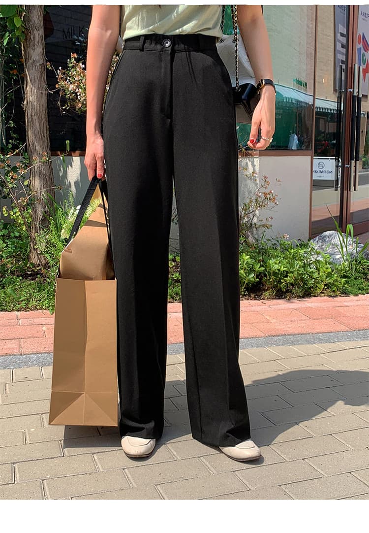 フレアパンツ 洗練フレアスラックス