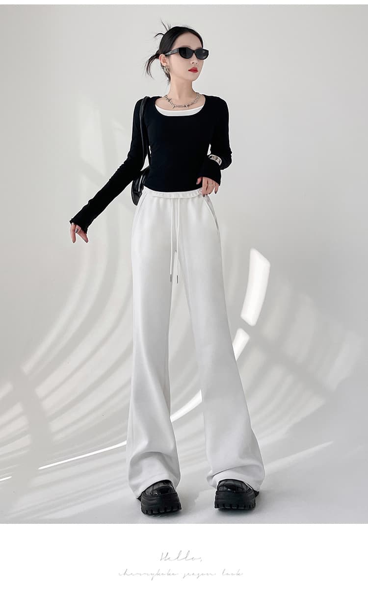 フレアパンツ リラックスフレアスウェットパンツ