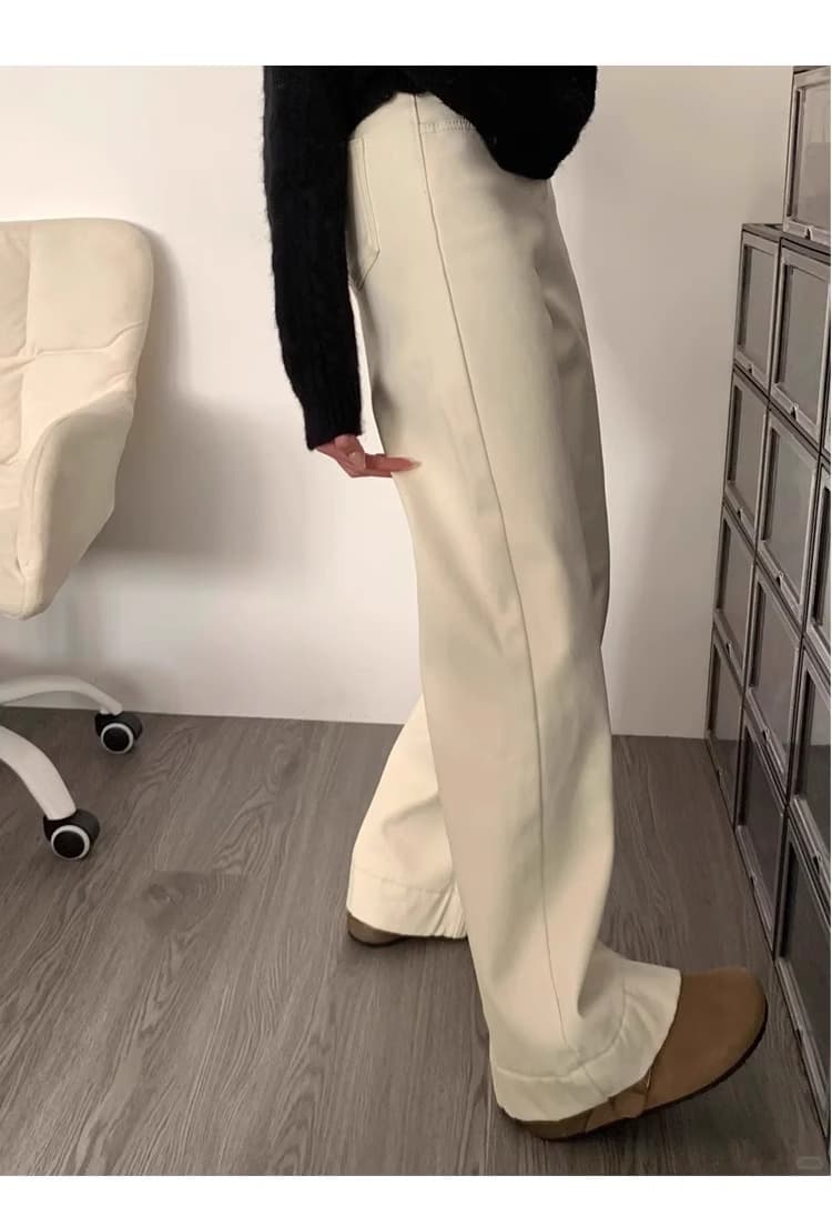 フレアパンツ すっきりシルエットフレアパンツ