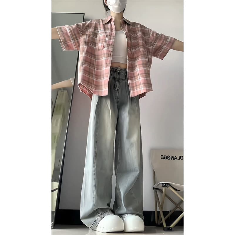 フレアパンツ すっきりシルエットフレアデニム