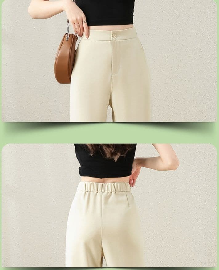 フレアパンツ すっきり美脚フレアスラックス