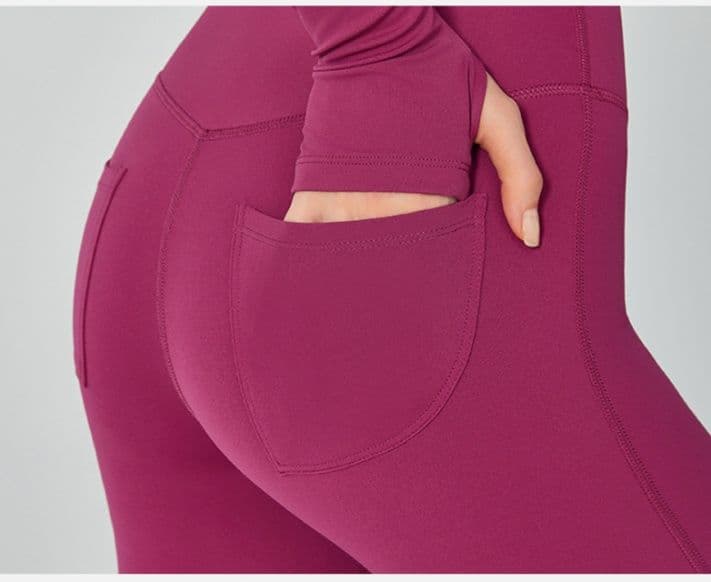 フレアパンツ 美シルエット裾広がりレギンス