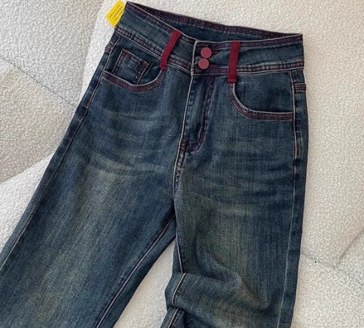 フレアパンツ 美脚強調ハイウエストフレアパンツ