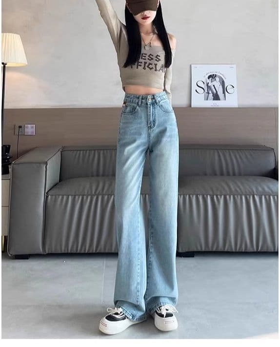フレアパンツ ヴィンテージ風ハイウエストフレアパンツ
