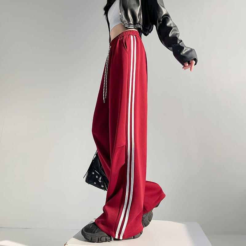 フレアパンツ ゆったりラインフレアスウェットパンツ