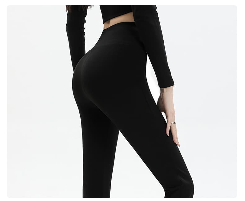 フレアパンツ 美脚シルエットフレアレギンス