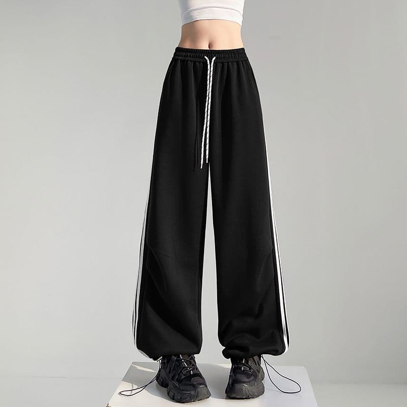 フレアパンツ ゆったりラインフレアスウェットパンツ