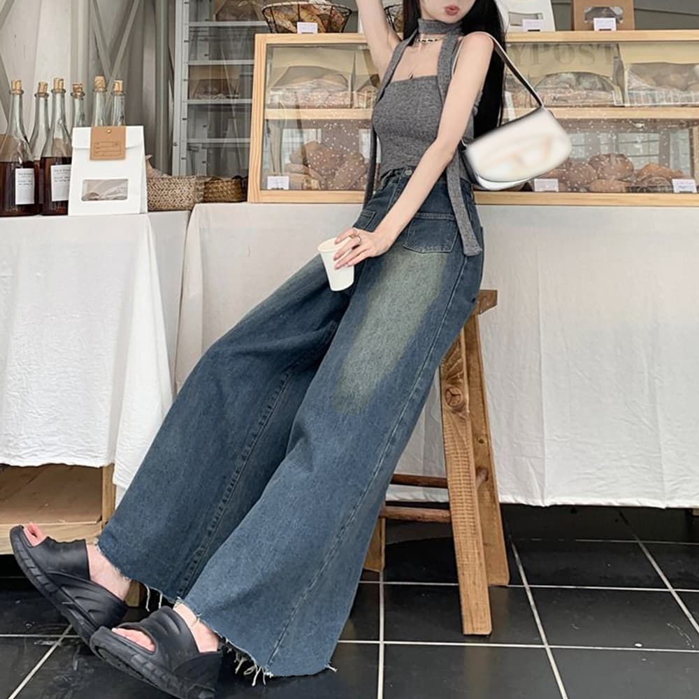 フレアパンツ ハイウエストフレアデニム レディース美脚パンツ