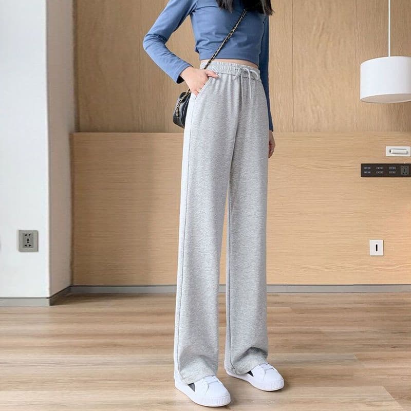 フレアパンツ ゆったりフレアスウェットパンツ